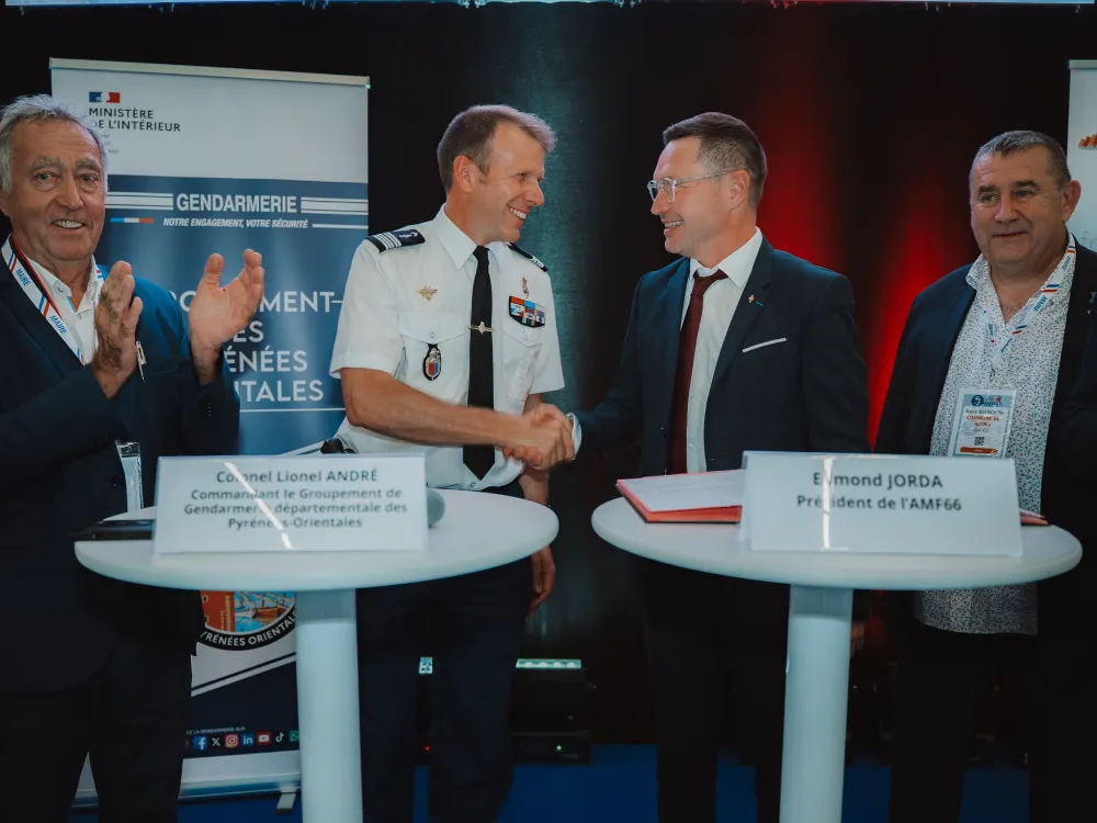 Signature d’une convention avec la Gendarmerie lors du Salon des Maires des Pyrénées-Orientales 2026